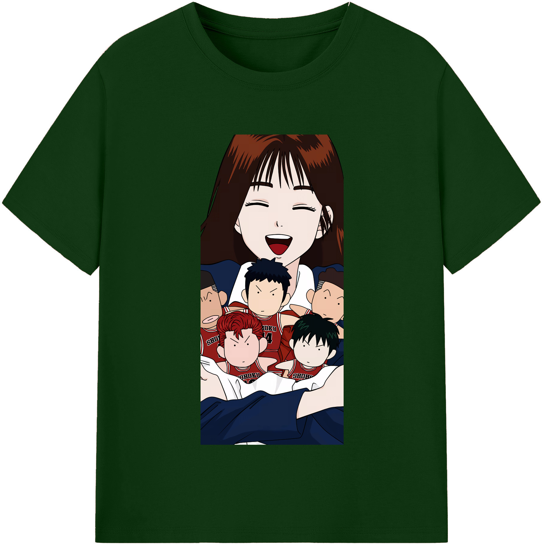 SLAM DUNK／スラムダンク 綿100％半袖Tシャツ（フロントプリント）